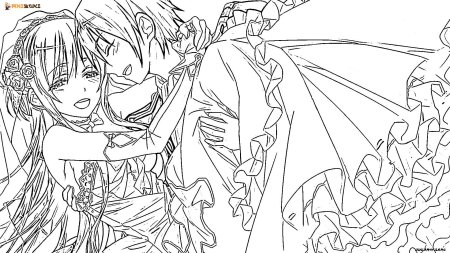 Раскраска антистресс аниме