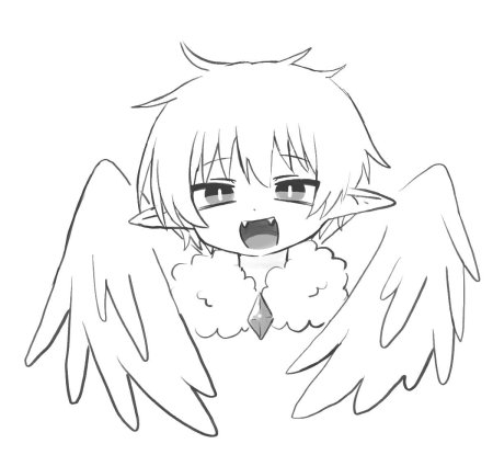Раскраска аниме ангел