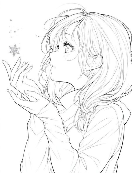 Аниме рисунки девушек
