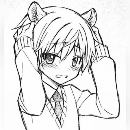 Раскраски аниме неко