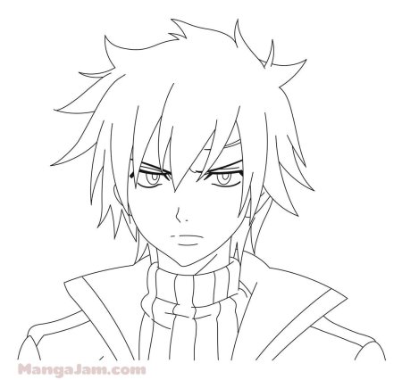 Фейри тейл раскраска грей