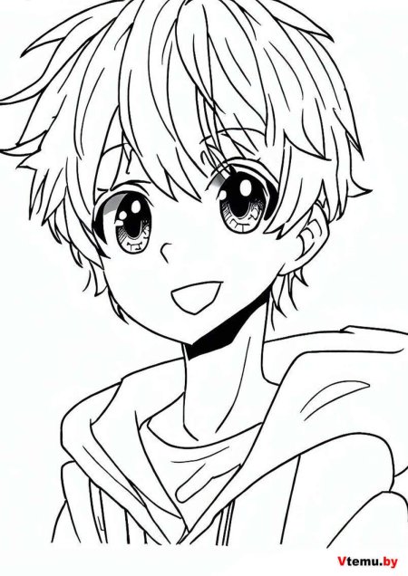 Распечатка аниме мальчиков