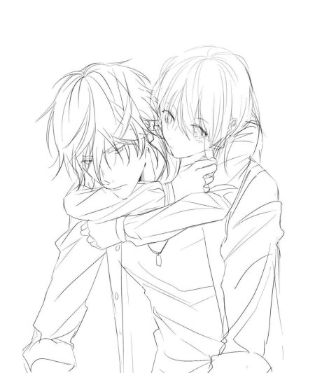 Аниме пары для рисования