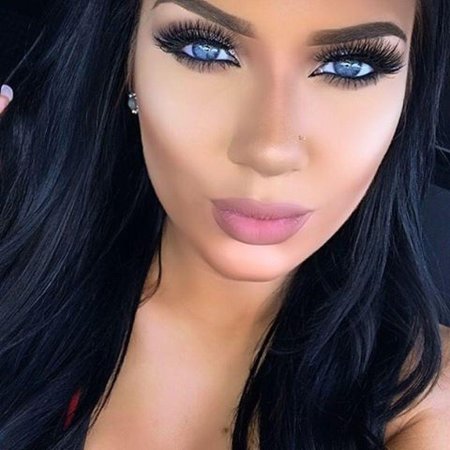 Макияж для брюнеток с голубыми глазами