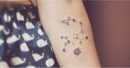 Созвездие стрельца тату