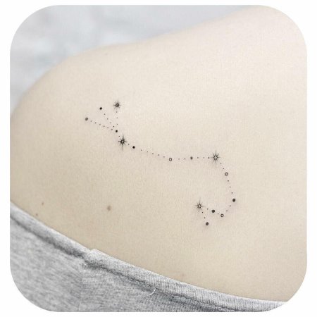 Созвездие скорпиона тату