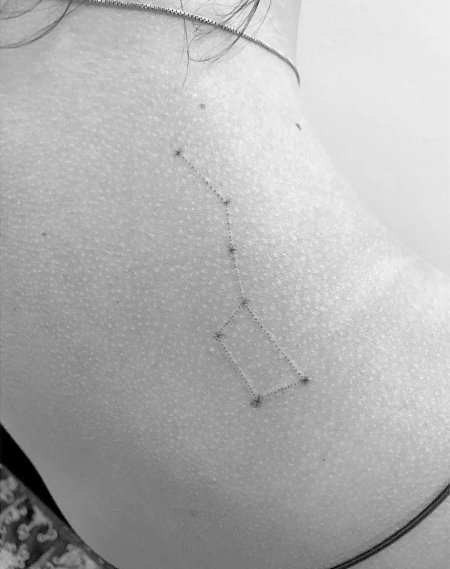 Тату большая медведица созвездие