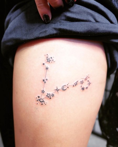 Созвездие рыб тату
