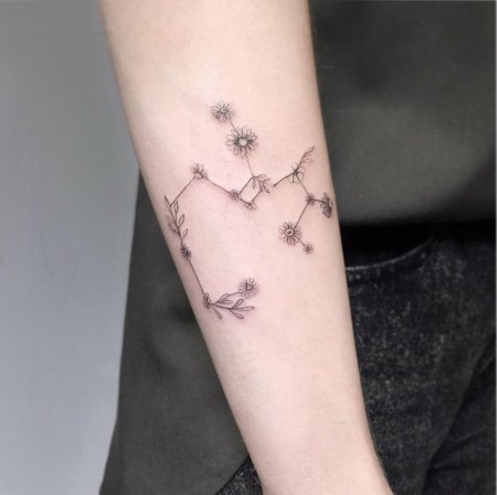 Созвездие тату sagittarius