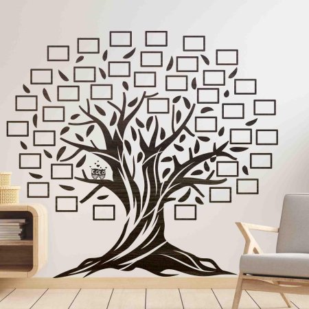 Трафарет дерева на стену