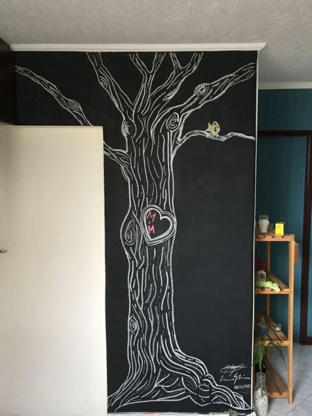 Грифельная стена меловая