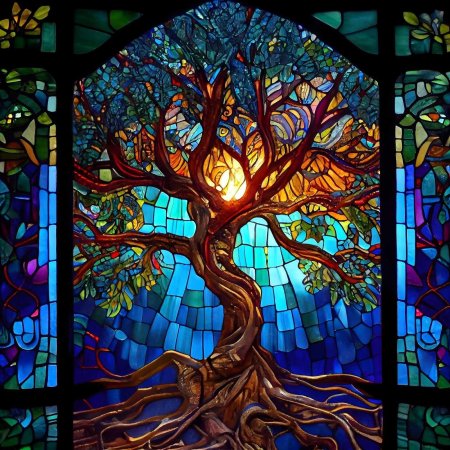 Stained glass window