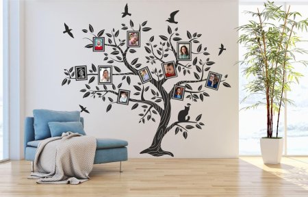 Семейное дерево на стену с фоторамками