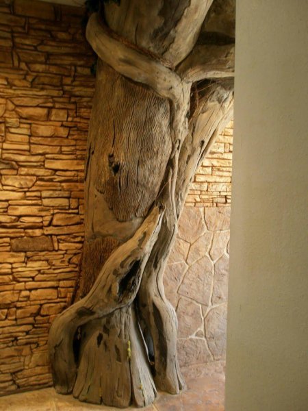 Арт бетон дерево