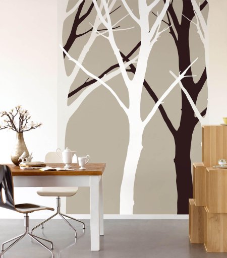 Ствол дерева в интерьере