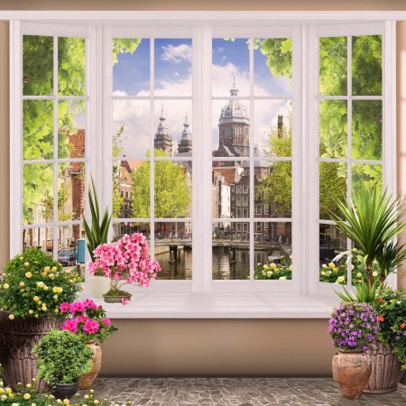 Фотообои окно