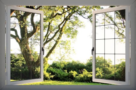 Фотообои окно с видом