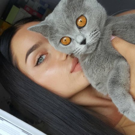 Девушка с котом