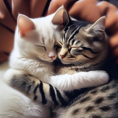 Милые котики вместе