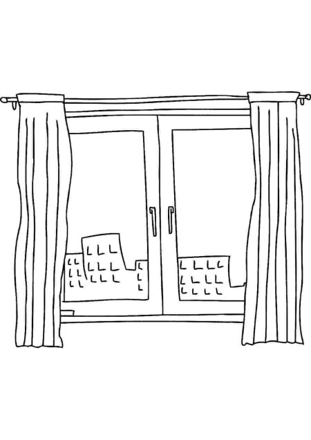 Окна раскраска