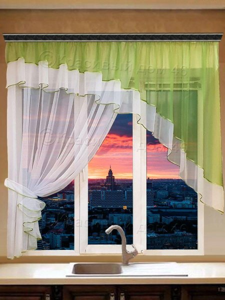 Штора для кухни