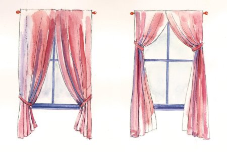 Эскиз штор