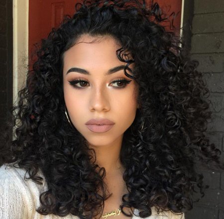 Афро кудри черные длинные