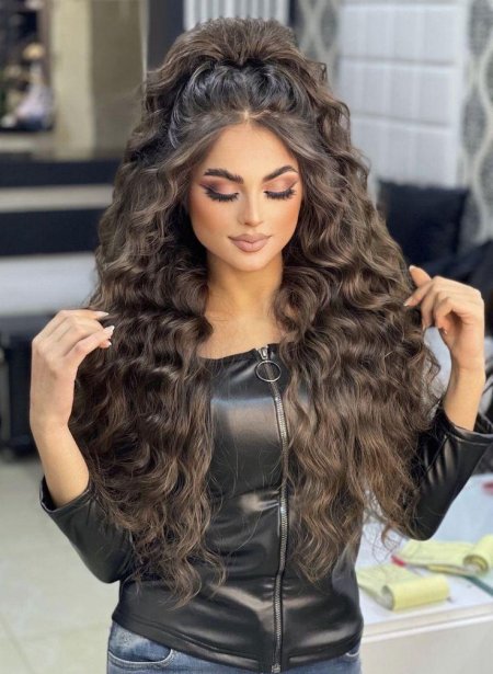 Длинные волосы прическа