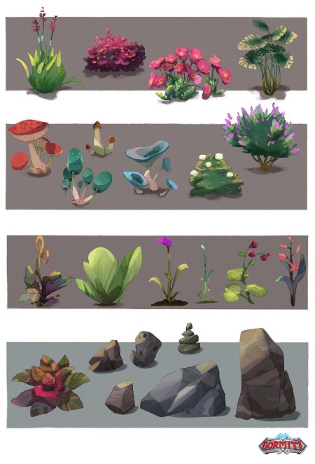 Кристальные растения арт