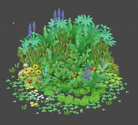 Лист растения фэнтези