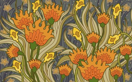 Стилизованные цветы