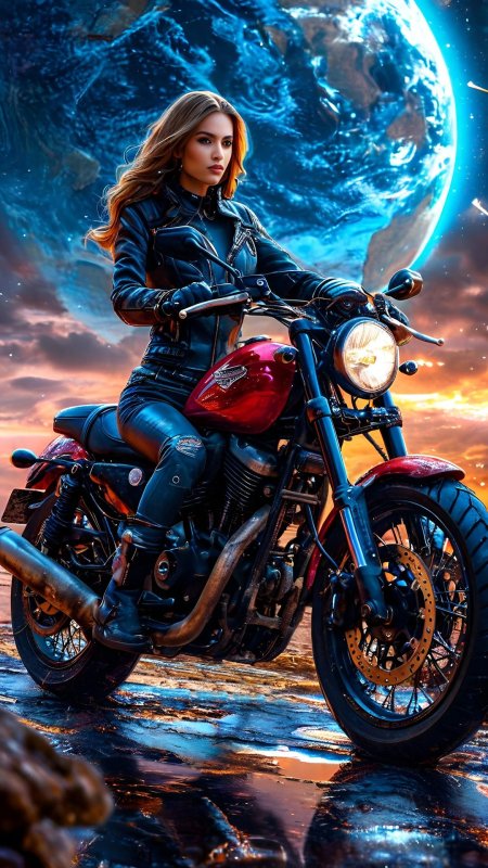 Девушки и мото