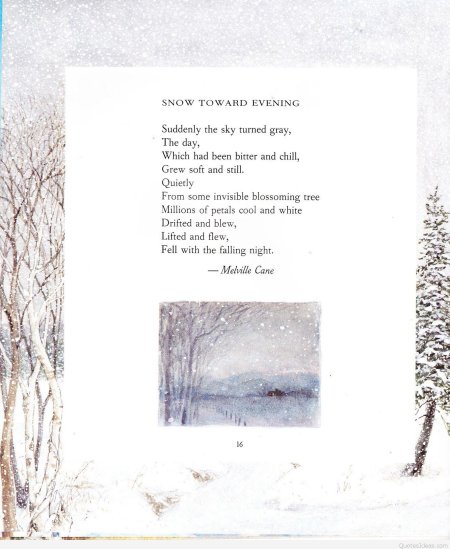 Стихотворение снег