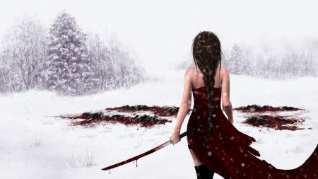 Кровь на снегу