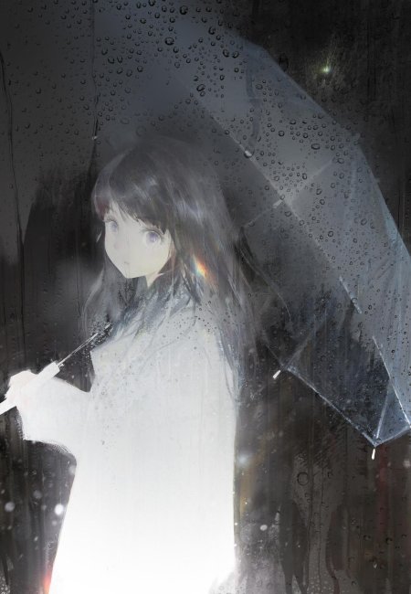 Рин шибуя под дождем