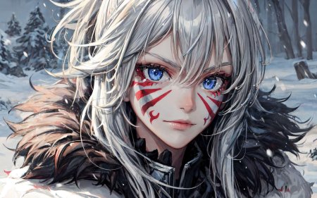 Аниме девушка воин