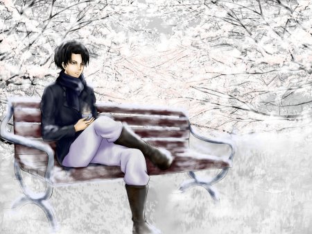 Леви аккерман зима арт