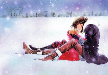 Влюбленные зимой