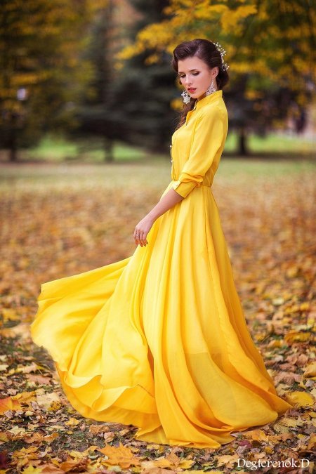 Красивые осенние платья