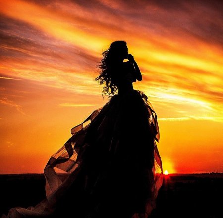 Красивые силуэты девушек