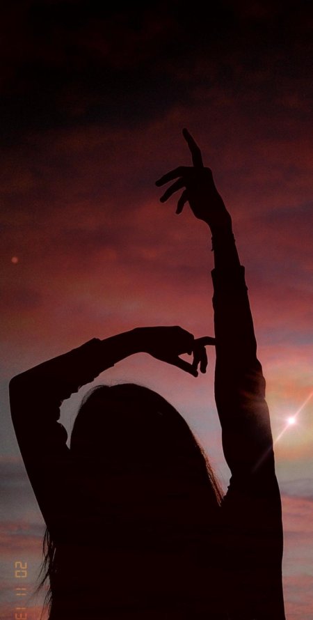 Силуэт девушек