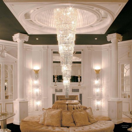 Современная хрустальная люстра