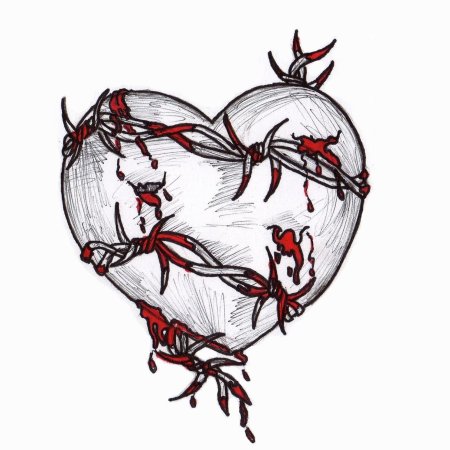 Рисунки для срисовки сердце