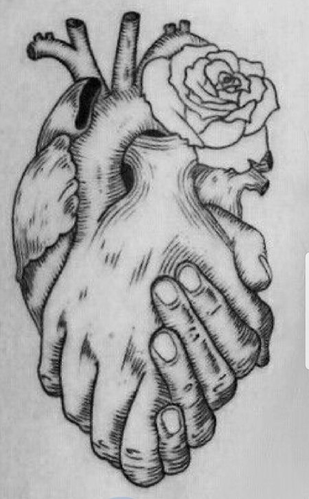 Рисунки карандашом сердце