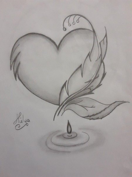 Легкие рисунки сердца