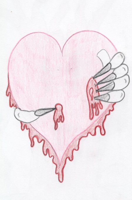Рисунки для срисовки сердце
