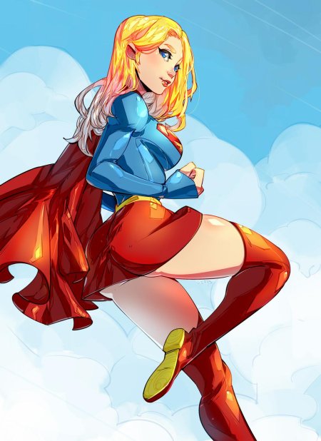 Супергерл арт