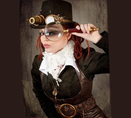 Девушка в стиле стимпанк