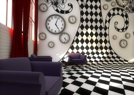 Алиса в зазеркалье интерьер