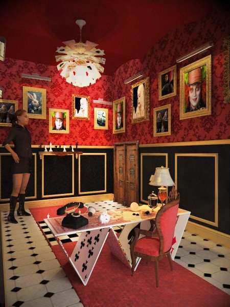 Интерьер в стиле алиса стране чудес